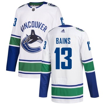 Authentic Adidas Men's Arshdeep Bains Vancouver Canucks Away Jersey - White