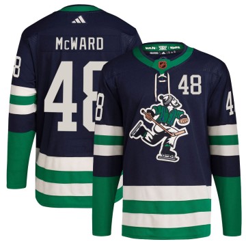 Authentic Adidas Men's Cole McWard Vancouver Canucks Reverse Retro 2.0 Jersey - Navy