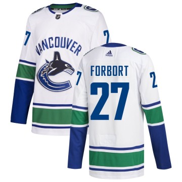 Authentic Adidas Men's Derek Forbort Vancouver Canucks Away Jersey - White