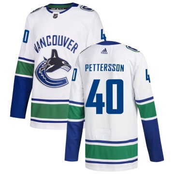 Authentic Adidas Men's Elias Pettersson Vancouver Canucks zied Away Jersey - White