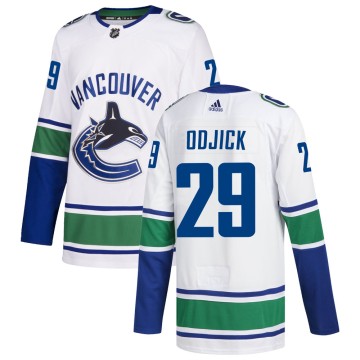 Authentic Adidas Men's Gino Odjick Vancouver Canucks zied Away Jersey - White