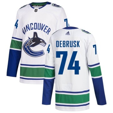 Authentic Adidas Men's Jake DeBrusk Vancouver Canucks Away Jersey - White