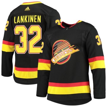 Authentic Adidas Men's Kevin Lankinen Vancouver Canucks Alternate Primegreen Pro Jersey - Black