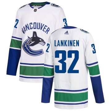 Authentic Adidas Men's Kevin Lankinen Vancouver Canucks Away Jersey - White