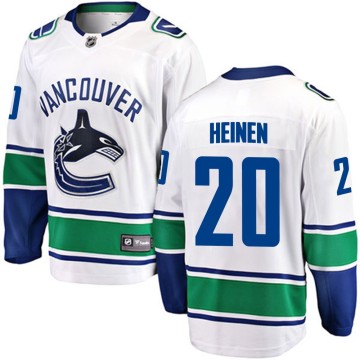 Breakaway Fanatics Branded Men's Danton Heinen Vancouver Canucks Away Jersey - White