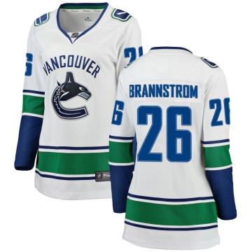 Breakaway Fanatics Branded Women's Erik Brannstrom Vancouver Canucks Away Jersey - White