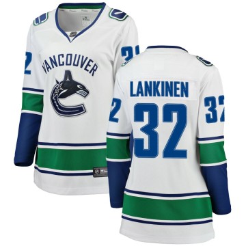 Breakaway Fanatics Branded Women's Kevin Lankinen Vancouver Canucks Away Jersey - White