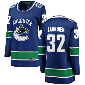 Breakaway Fanatics Branded Women's Kevin Lankinen Vancouver Canucks Home Jersey - Blue