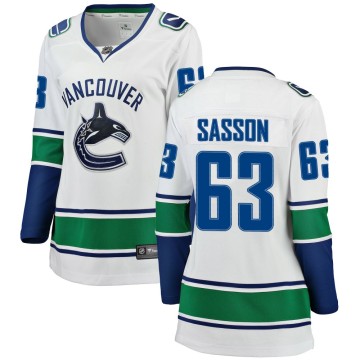 Breakaway Fanatics Branded Women's Max Sasson Vancouver Canucks Away Jersey - White