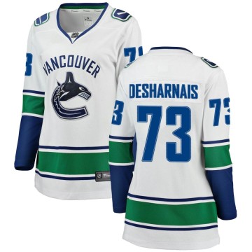 Breakaway Fanatics Branded Women's Vincent Desharnais Vancouver Canucks Away Jersey - White