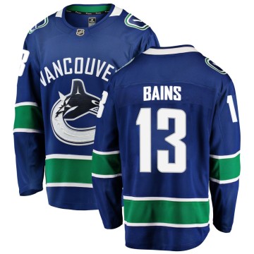 Breakaway Fanatics Branded Youth Arshdeep Bains Vancouver Canucks Home Jersey - Blue