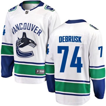 Breakaway Fanatics Branded Youth Jake DeBrusk Vancouver Canucks Away Jersey - White