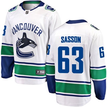 Breakaway Fanatics Branded Youth Max Sasson Vancouver Canucks Away Jersey - White